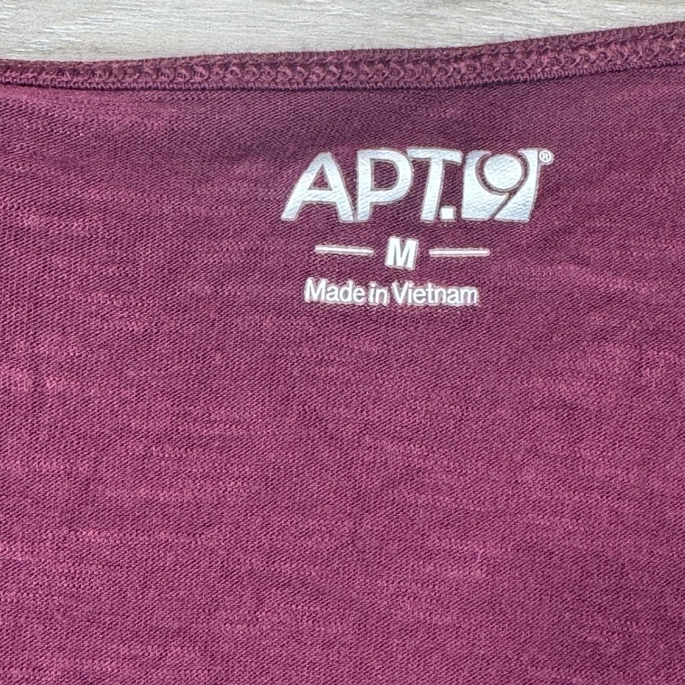 Apt 9 Womens Plum Purple Studded Embellished Rayon Tank Top Size M Scoop Neck - Picture 4 of 8